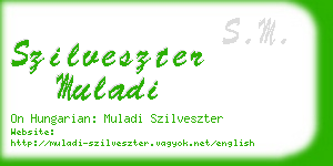 szilveszter muladi business card